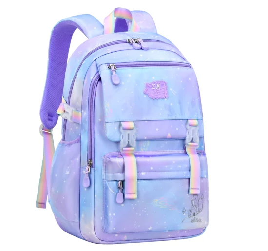 Girl Primary Middle High College School Book Children Students Leisure Sports Travel Schoolbag Backpack Pack Bag (CY9909)