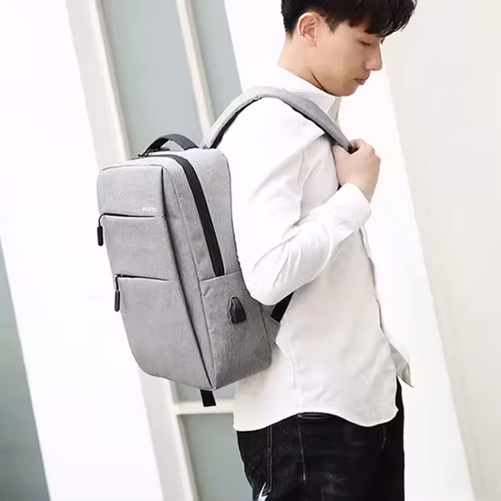 Waterproof Men Women Travel School Business Laptop Bag with USB Charging Port